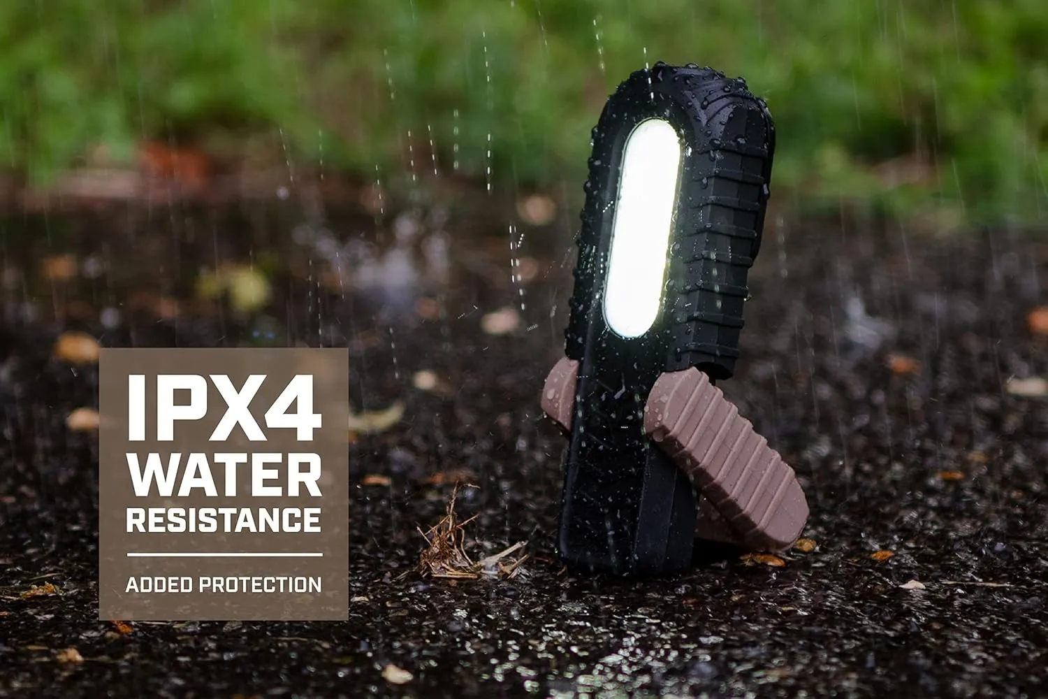 Spec Ops Tools 2-in-1 Rechargeable LED Work Light   Flashlight, 150-400 Lumens, Waterproof, Magnetic Base with Hook, 3 Light Modes, 3percent Donated to Veterans, SPEC-FLASHT