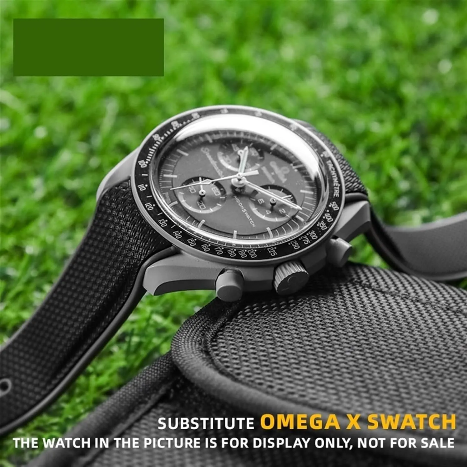 Sport Rubber Watchband For Omega X MoonSwatch Seamaster 300 Diving AT150 Curved End Watch Strap