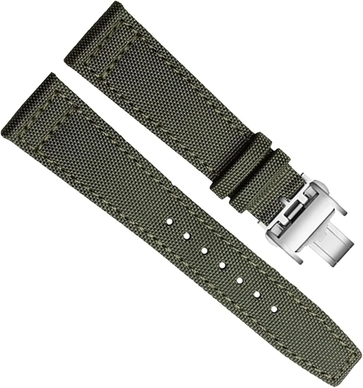Sports Canvas Watchband For Longines Pioneer Series L3.810/L3.820 Watch Nylon Strap For Men Leather Bottom Accessories