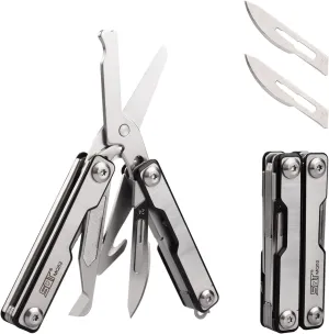 SQT2052 9-in-1 Multitool - Foldable, Professional Multitool for Men, DIY, Outdoor Camping, Home Repairs, Survival Kit, Hiking, Fishing, Emergency Use, Compact & Durable, Ideal Gift for Men