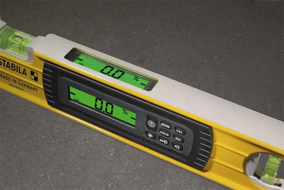 Stabila 17677/8 61 cm "Type 96 Electronic IP 65" Spirit Level with Bag - Yellow/Black