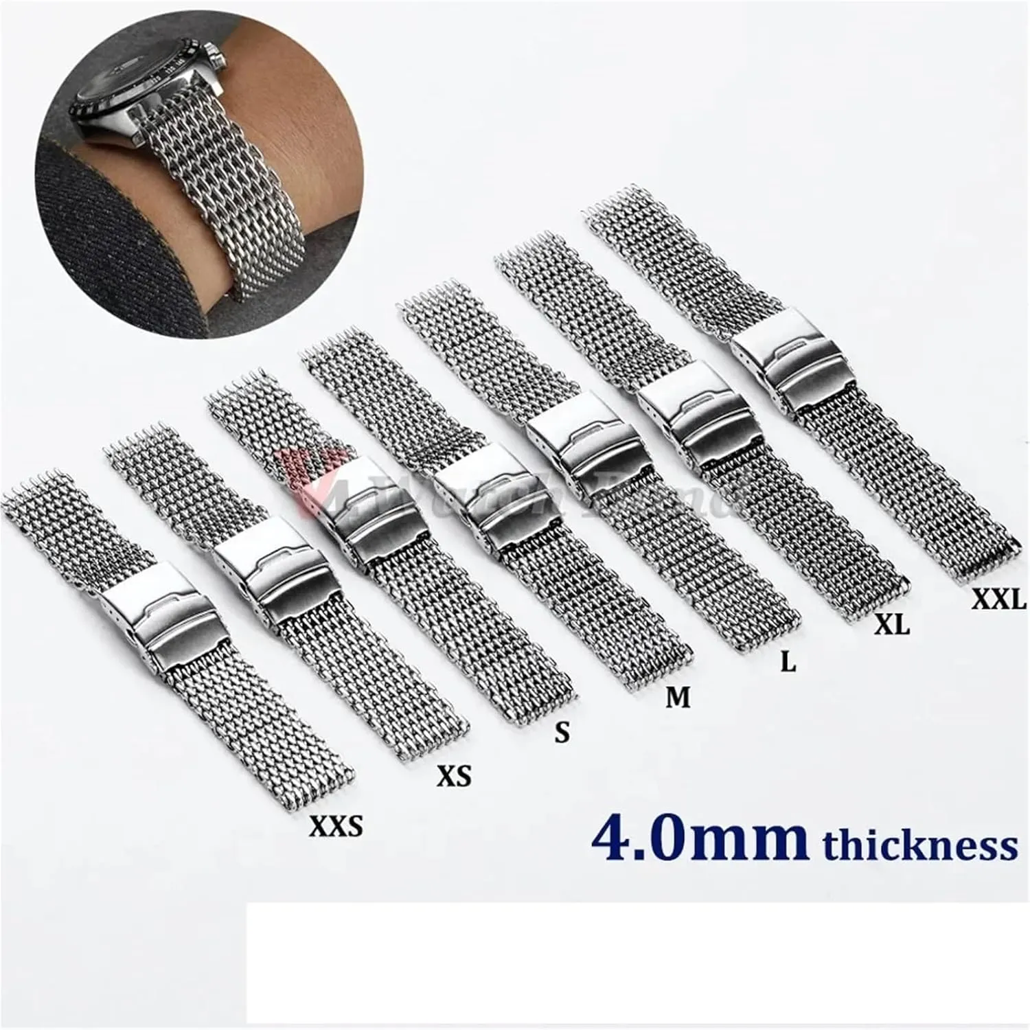 Stainless Steel Braided Watchband 20 22mm Metal Quick Release Men Women Watchband Universal Band