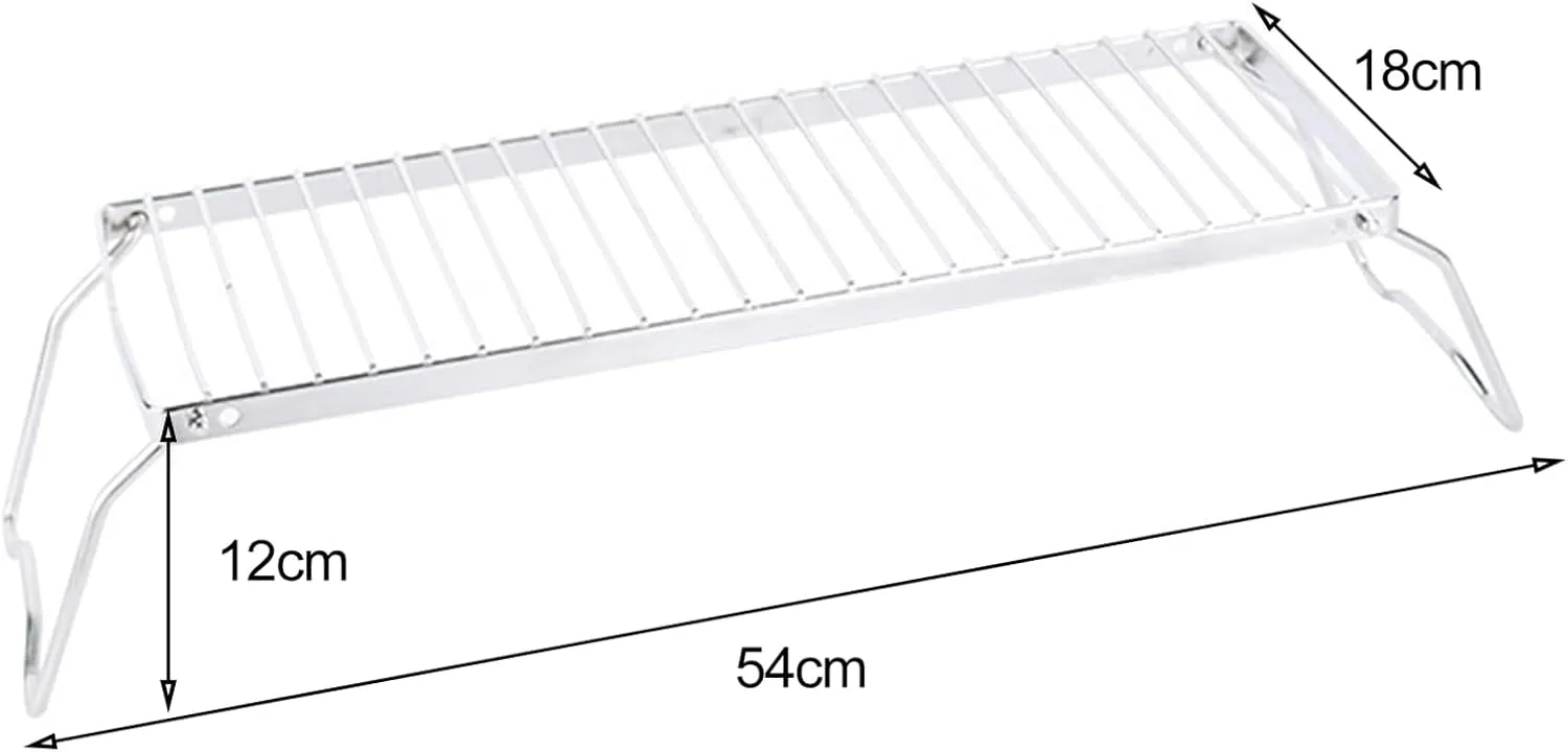 Stainless Steel Campfire Grill Grate with Foldable Legs Adjustable Air Valve BBQ Campfire Stand Portable Grill Grid for Outdoor Cooking,Gas Fuel Camping Picnic Hiking Fishing