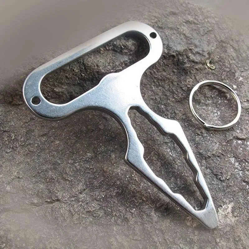 Stainless Steel Camping Wrench Tool - Multi-Functional Outdoor Utility Tool