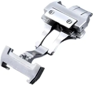 Stainless Steel Double-Press Butterfly Watch Buckle for Cartier Santos Folding Buckles(21mm)