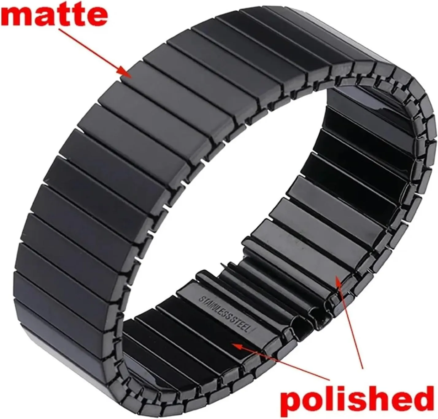 Stainless Steel Elastic Stretch Strap 14mm 16mm 18mm 20mm 22mm for Smart Watch Band Men Women Metal Expansion Strap Accessories