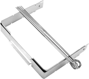 Stainless Steel Grill Rack Heat-Resistant BBQ Tool Portable Folding Grill Accessory for Grilled Chicken Kabob Rack for