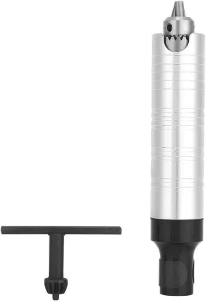 Stainless Steel Handpiece Chuck Flex Shaft Rotary Angle Grinder Tool Handle Key Drill Chuck Grinding Machine Tool, 0.3~4mm Flexible Shaft Handle
