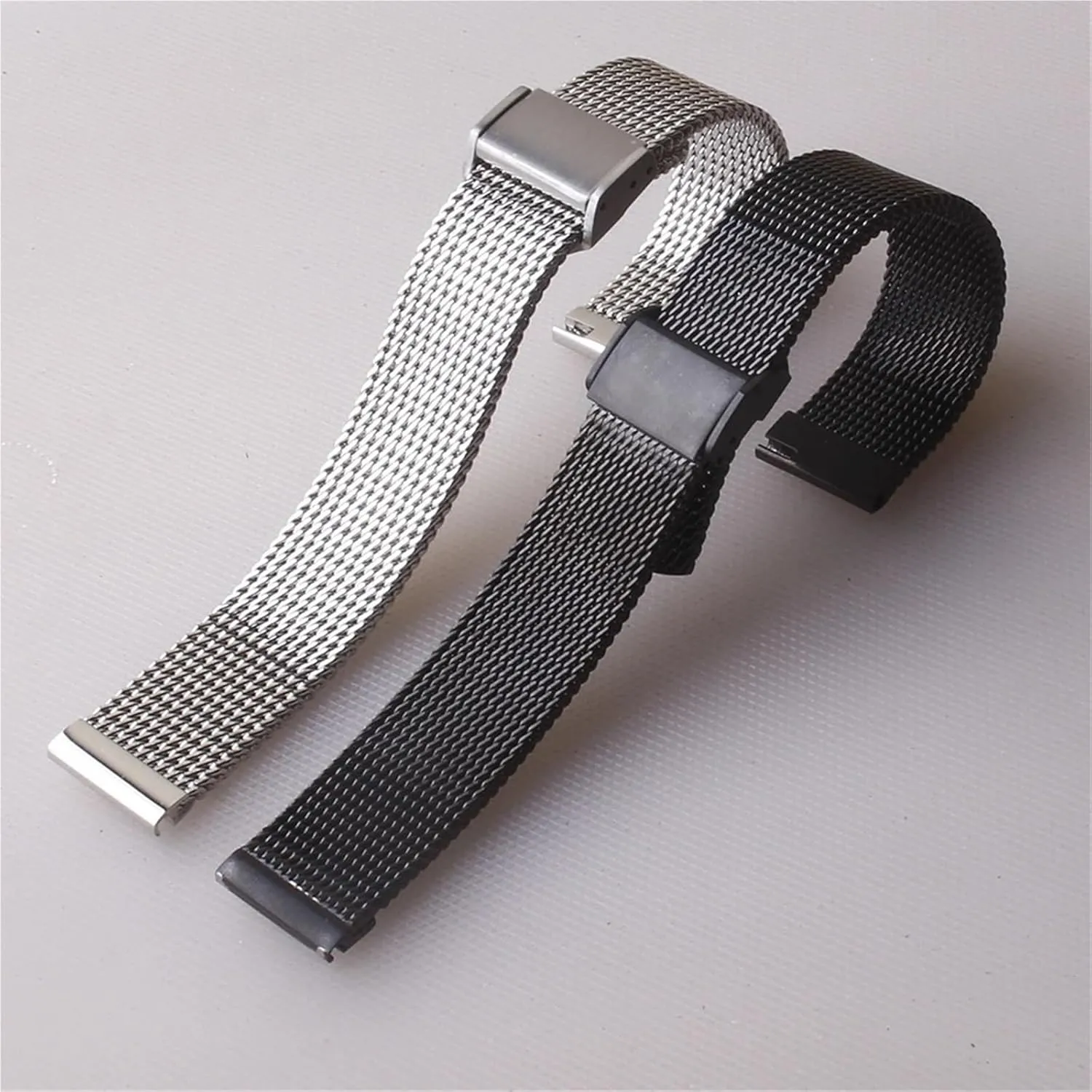 Stainless Steel Mesh Watchband Braided Band 18 19 20 21 22mm Metal Quick Release Men Women Universal Watchband