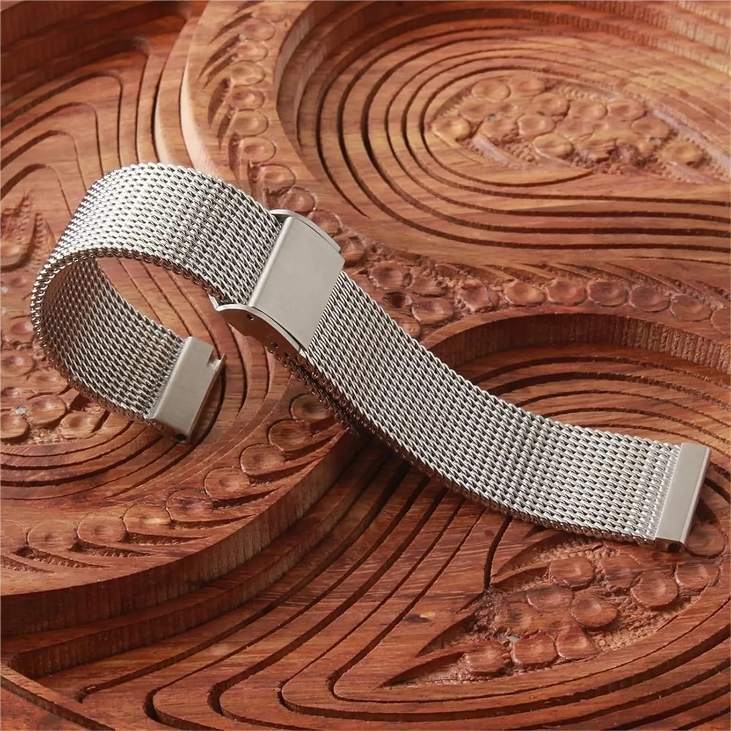 Stainless Steel Mesh Watchband Braided Band 18 19 20 21 22mm Metal Quick Release Men Women Universal Watchband