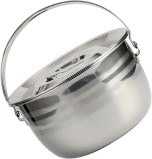 Stainless Steel Portable Camping Pot Multifunctional Outdoor Cooking Tool