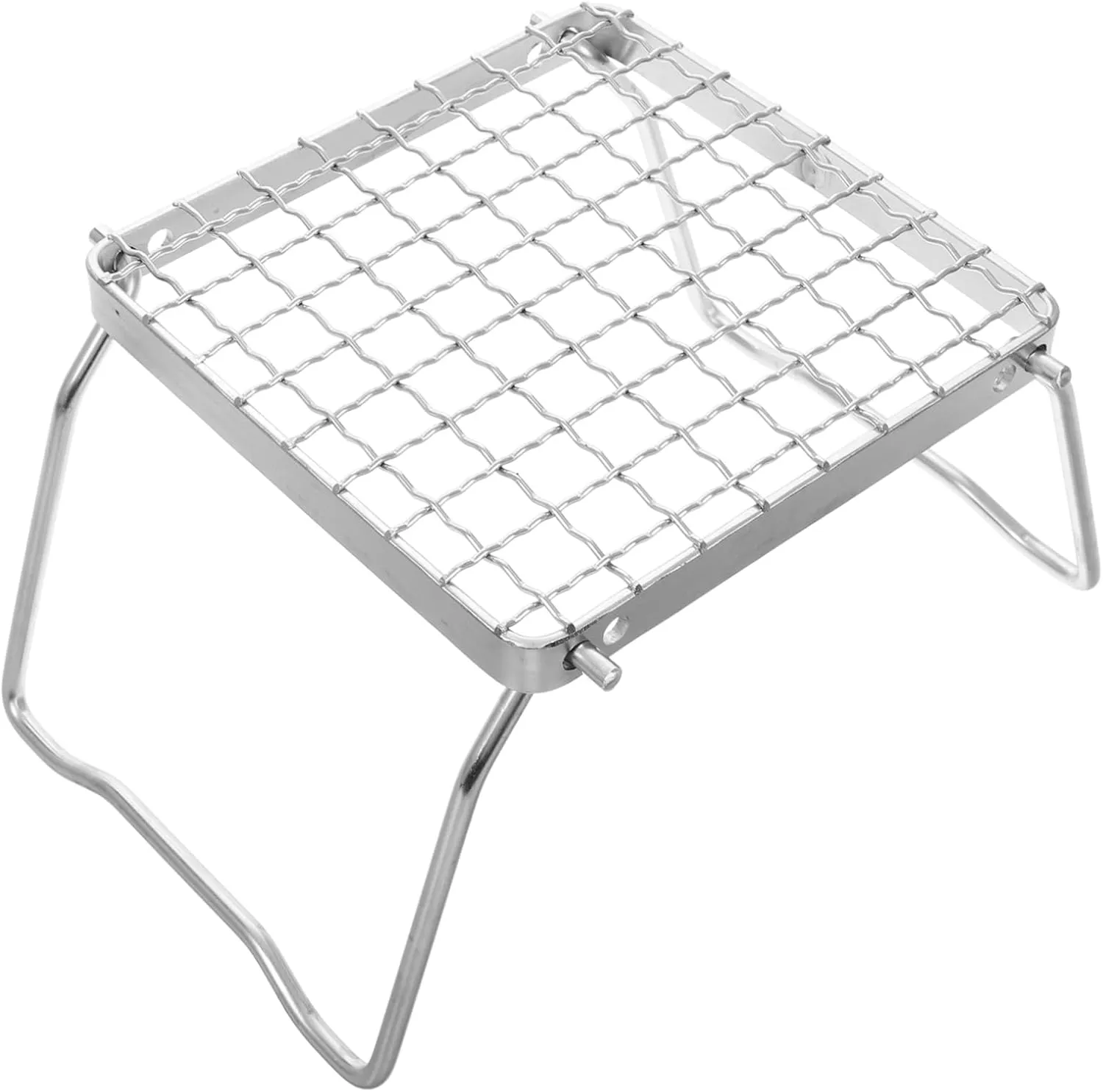 Stainless Steel Portable Grill Rack Cooking Area for Camping Hiking Picnics Outdoor Bbqs Versatile Stove Stand Grill Grate for Easy Cooking