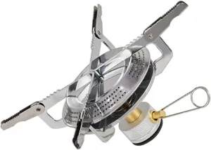 Stainless Steel Portable Stove Metal Camping Stove Portable Gas Burner Sturdy Compact Easy to Carry Outdoor Cooking