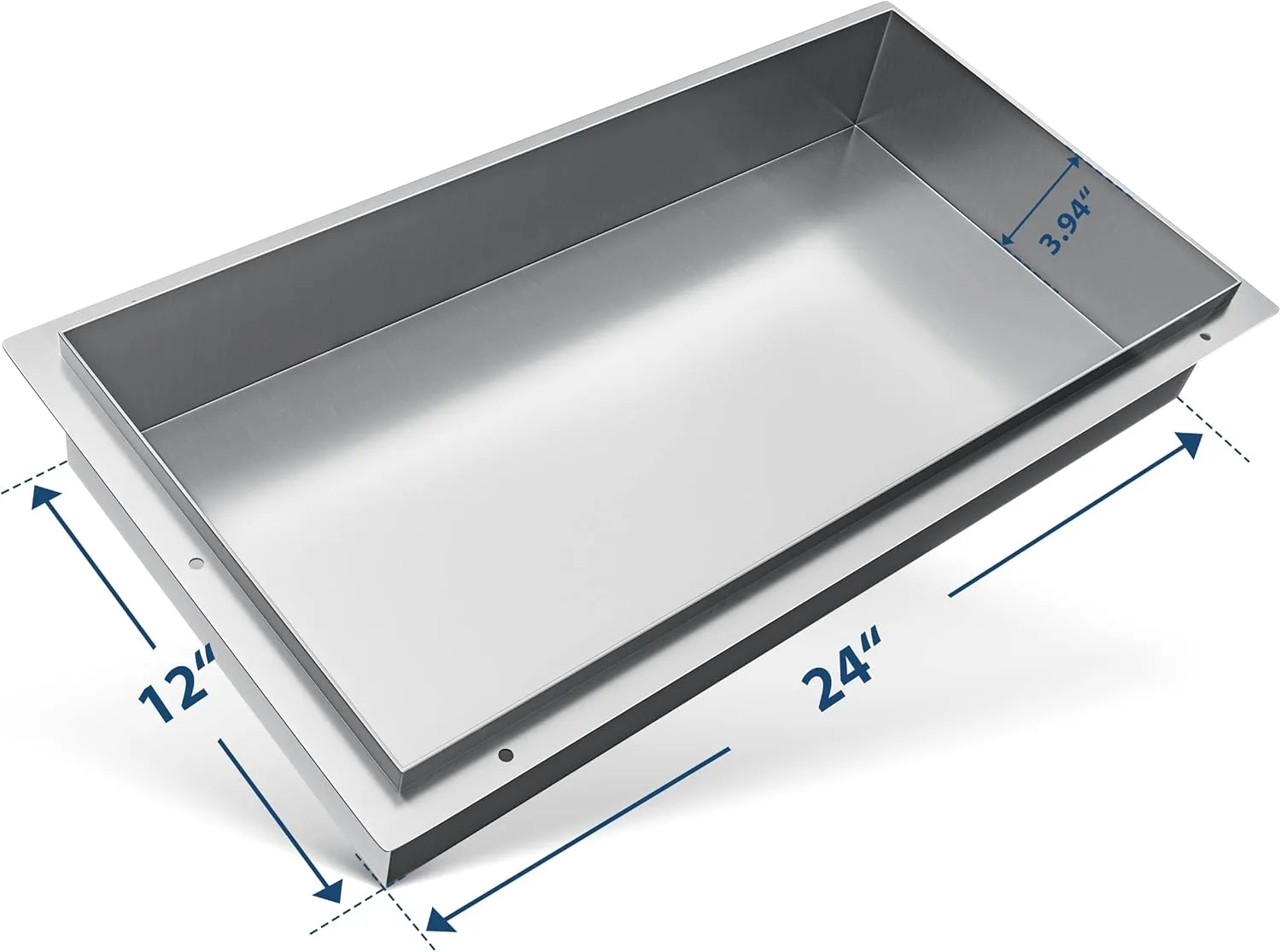 Stainless Steel Shower Niche 24" X 12" Brushed No Tile Needed Recessed Wall for Bathroom Storage Soap Shampoo Rectangle