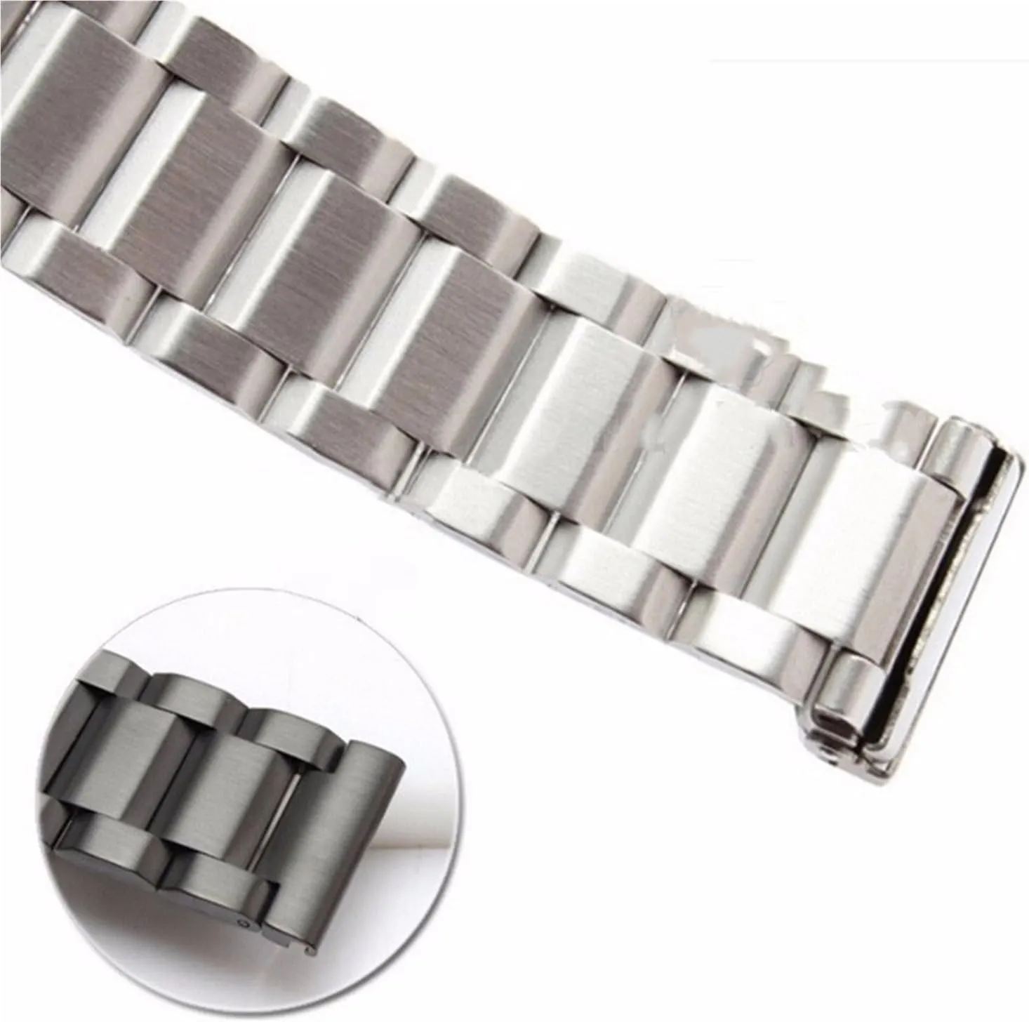 Stainless Steel Strap Metal Replacement Watchbands 18mm 20mm 22mm 24mm Unisex Quick Change Bracelet