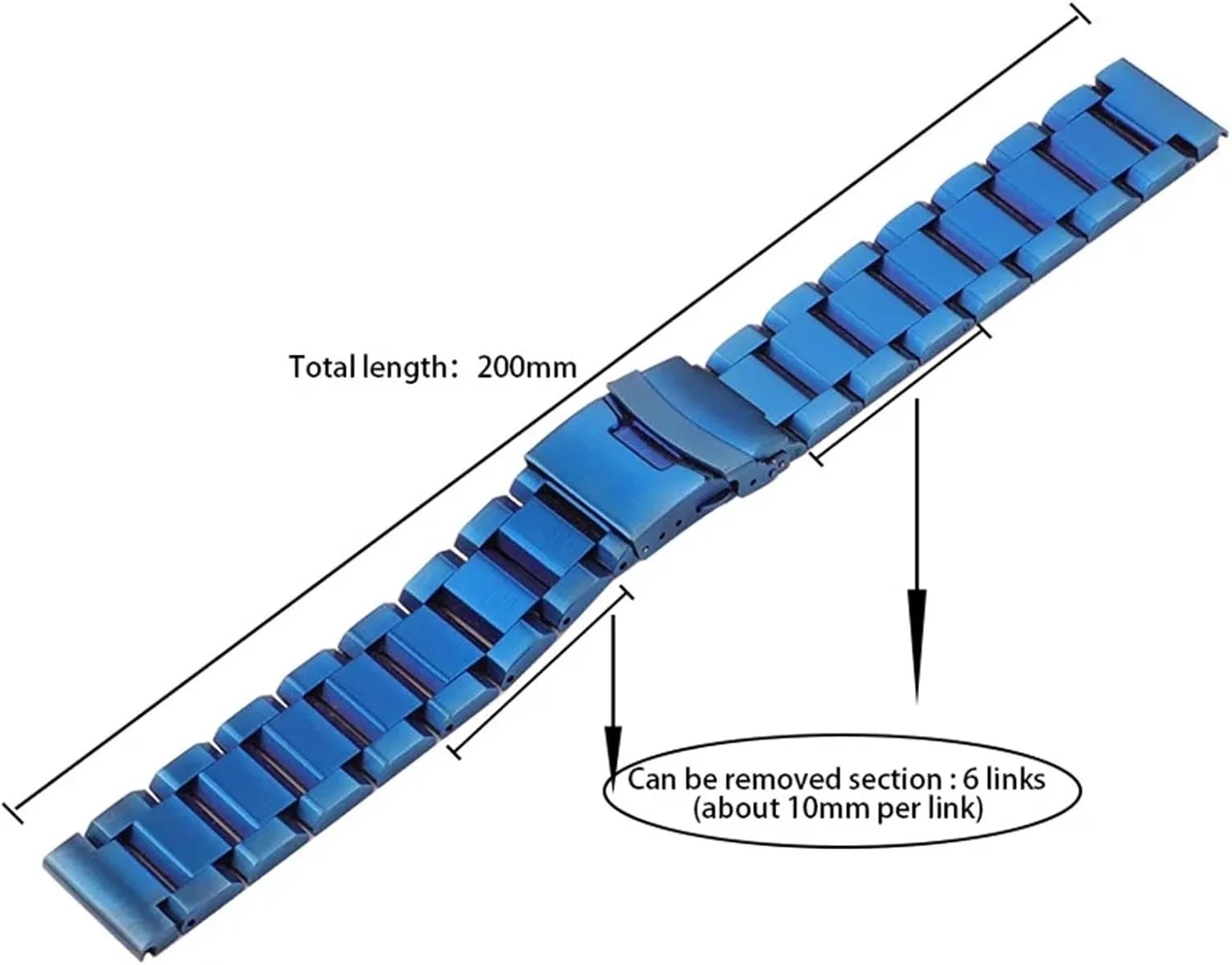 Stainless Steel Strap Metal Replacement Watchbands 18mm 20mm 22mm 24mm Unisex Quick Change Bracelet