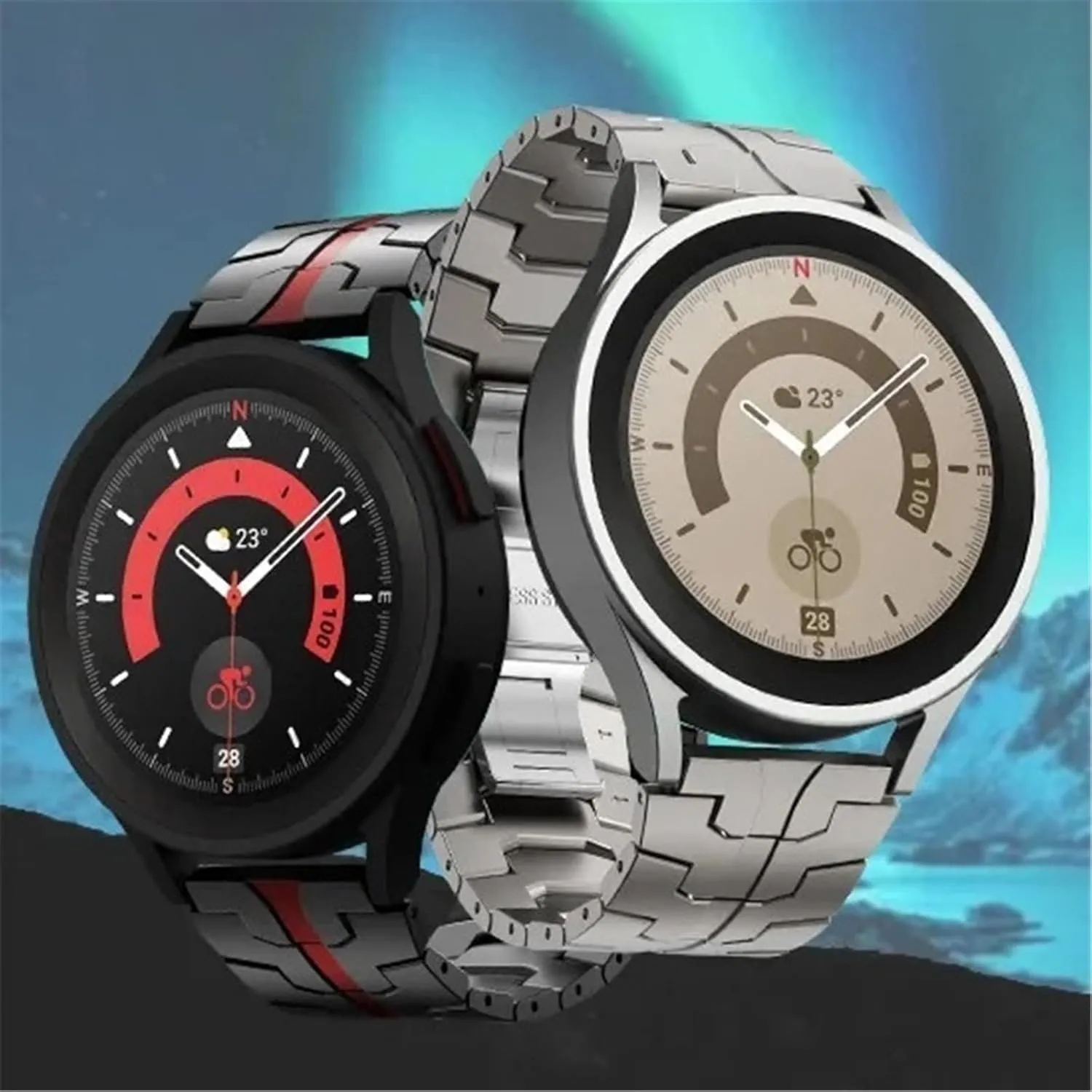 Stainless Steel Watch Band 20mm 22mm Universal Replacement Wristband for Smart Watch Quartz Watch Men Women Watch Accessories