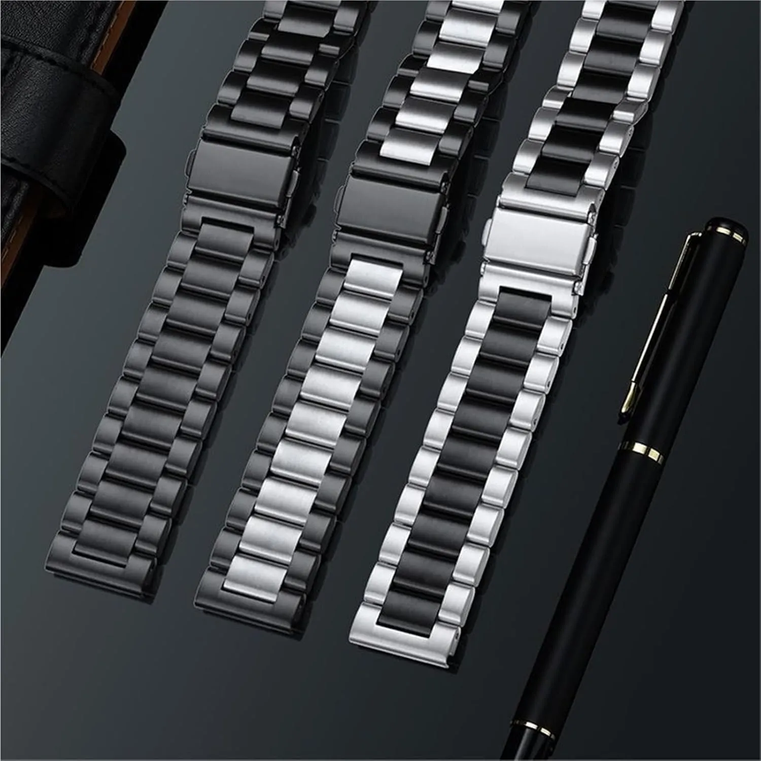 Stainless Steel Watch Band 20mm Unisex Replacement Wristband