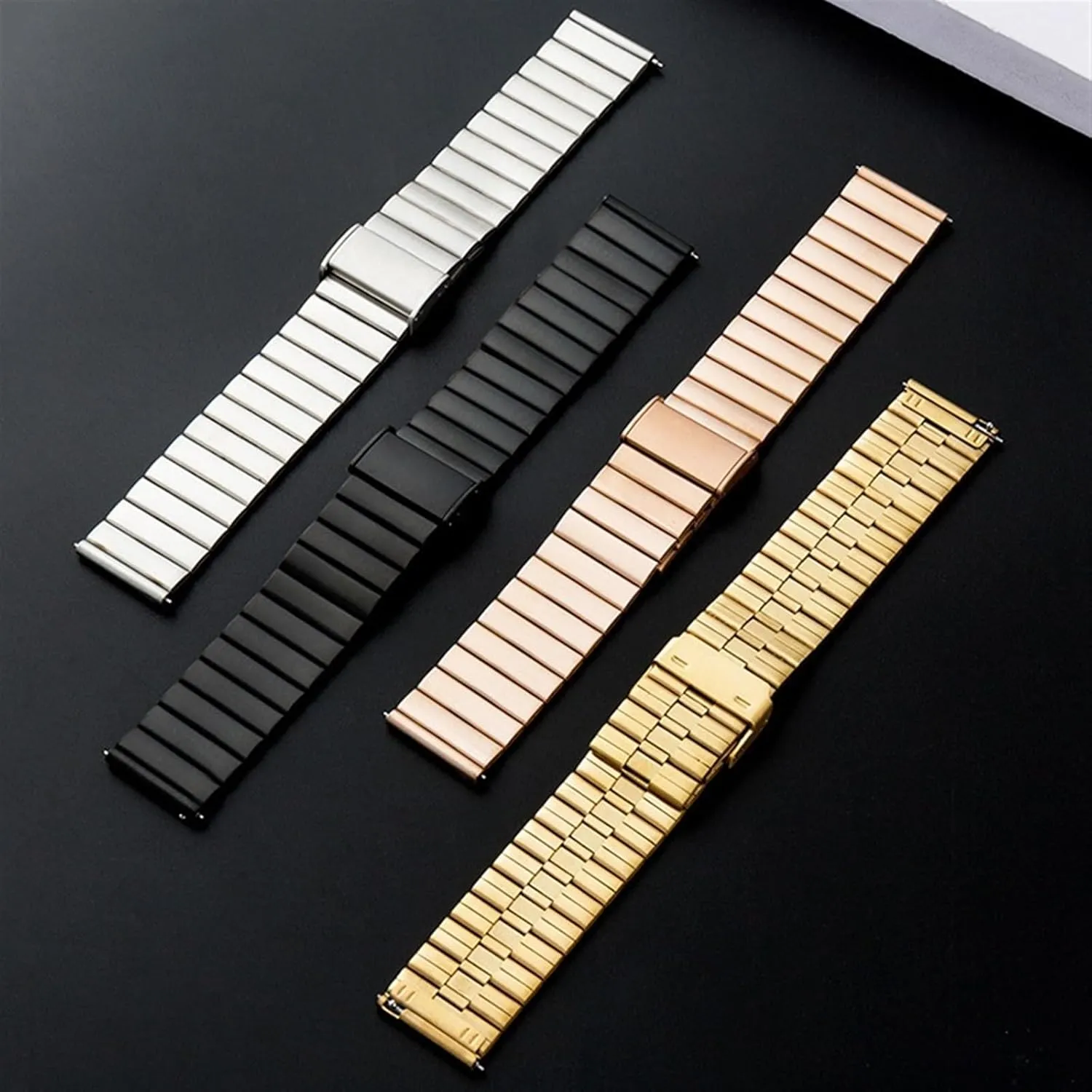 Stainless Steel Watch Band Quick Release Metal Watch Band 20mm 22mm Universal Wristband for Smart Watch Quartz Watch