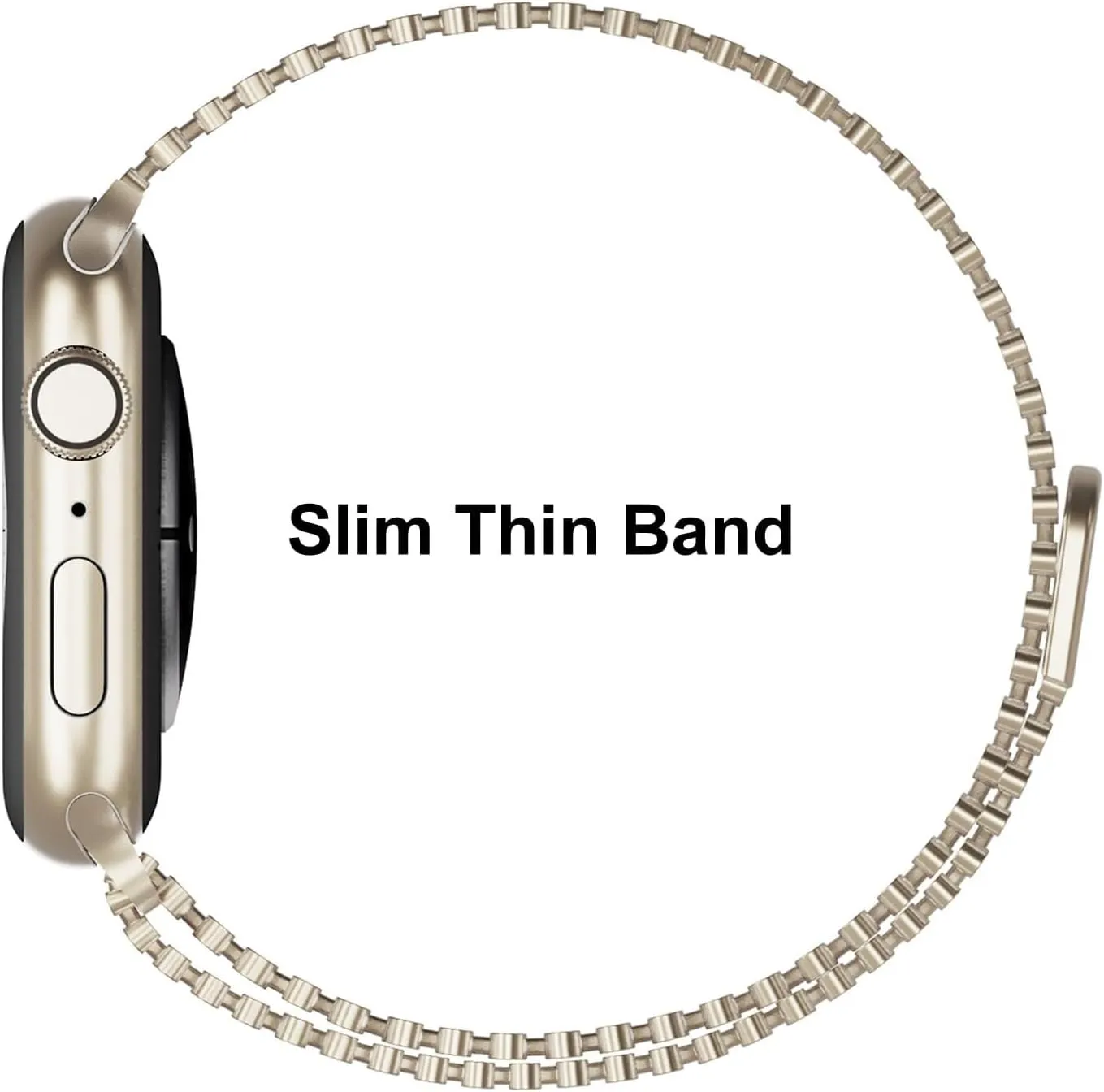 Stainless Steel Watch Band，For Apple Watch Band 38/40/41mm Women Men,Smartwatch Bands Adjustable Strap Magnetic Clasp Molecular Structure Mesh Wristband For iWatch Series SE/9/8/7/6/5/4/3/2/1