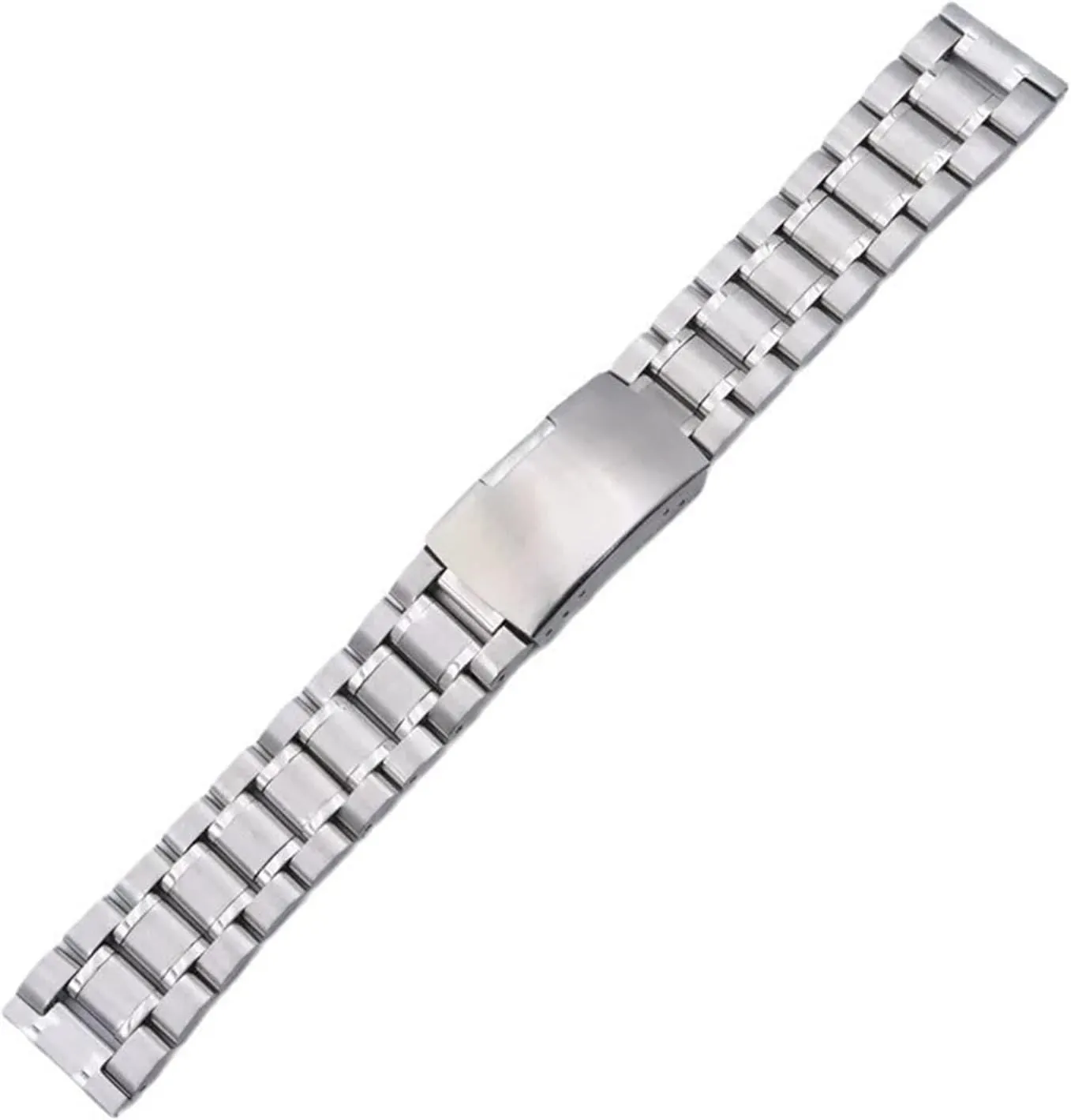 Stainless Steel Watch Strap Metal Universal Replacement Wristband 18mm 20mm 22mm Suitable for Women Men Adjustable Bracelet