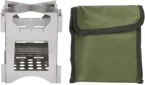 Stainless Steel Wood Stove, Portable Folding Outdoor Camping Stove, Super ventilation Lightweight Wood Burning Camp Stove for Backpacking Hiking Picnic, Easy to Carry Store
