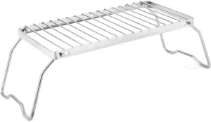 Stainless Steels Foldable BBQ Table Practical Camping Table Foldable Camping Table Outdoor Folding Table Barbecue Table
