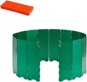 Stove Windscreen, Wind Shade, Foldable with Storage Bag Compact Stove Windshield, Wind Protector for Picnic Cooking BBQ