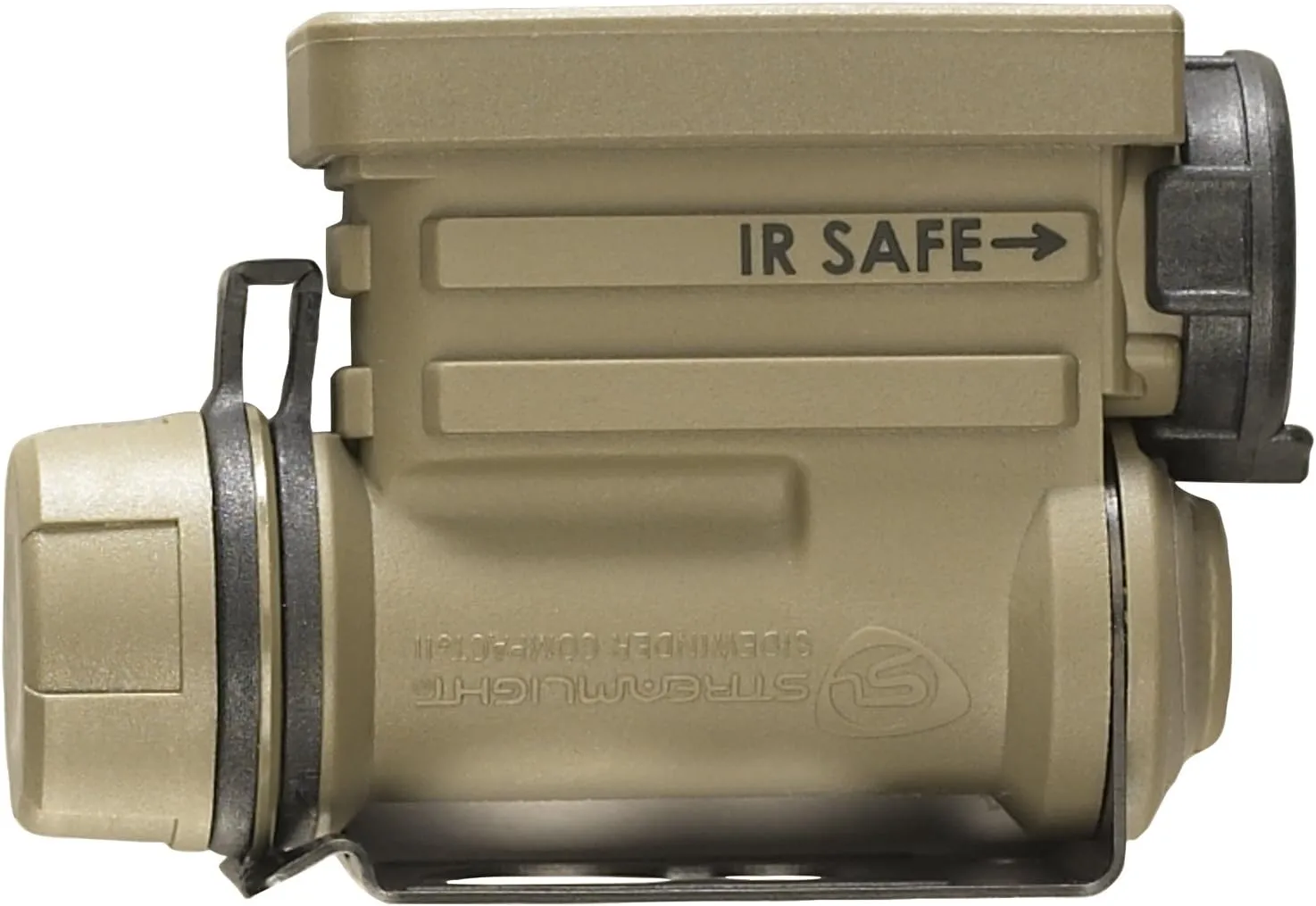 Streamlight 14531 Sidewinder 55-Lumens Compact II Aviation Flashlight with Rail Mount & Headstrap in Clamshell, Coyote