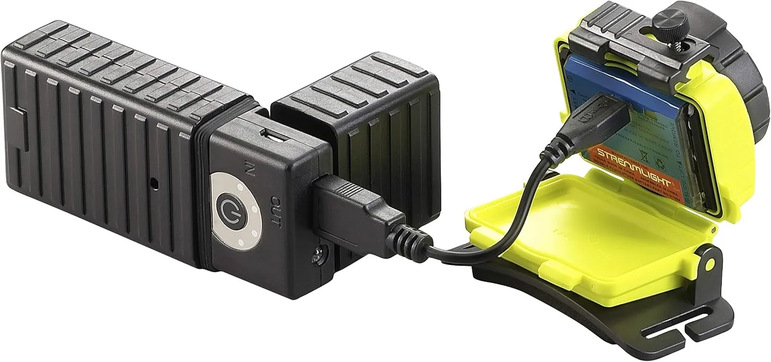 Streamlight 61607 Double Clutch with Alkaline Batteries Headlamp Yellow
