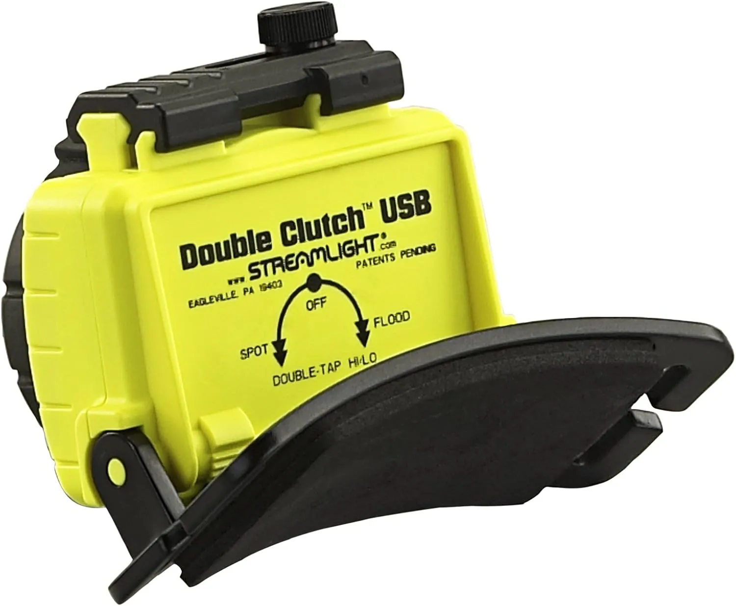 Streamlight 61607 Double Clutch with Alkaline Batteries Headlamp Yellow