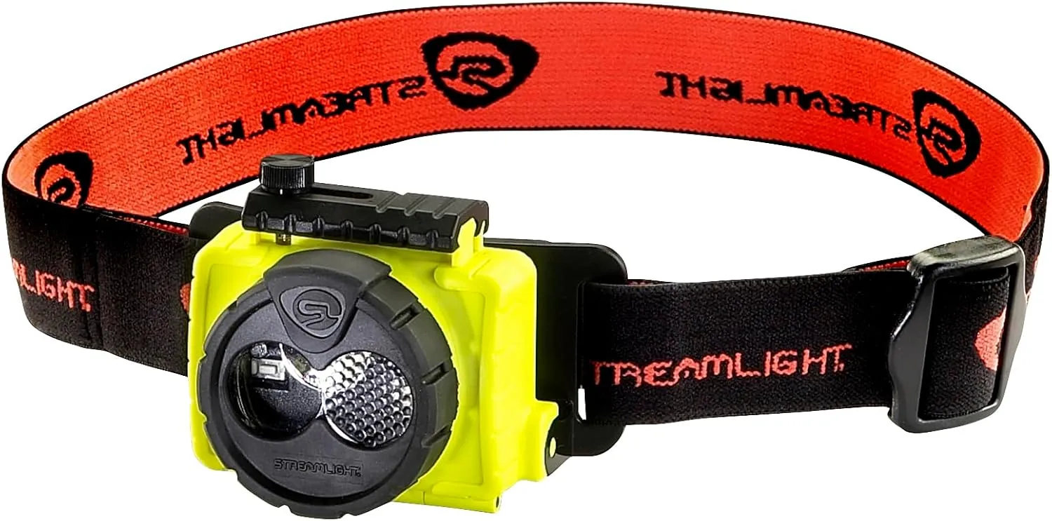 Streamlight 61607 Double Clutch with Alkaline Batteries Headlamp Yellow
