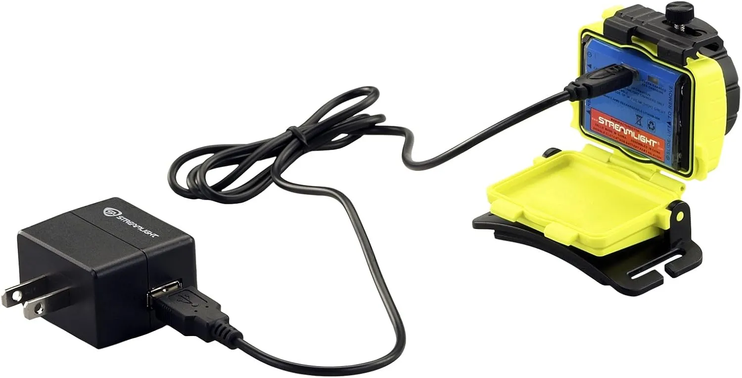 Streamlight 61607 Double Clutch with Alkaline Batteries Headlamp Yellow