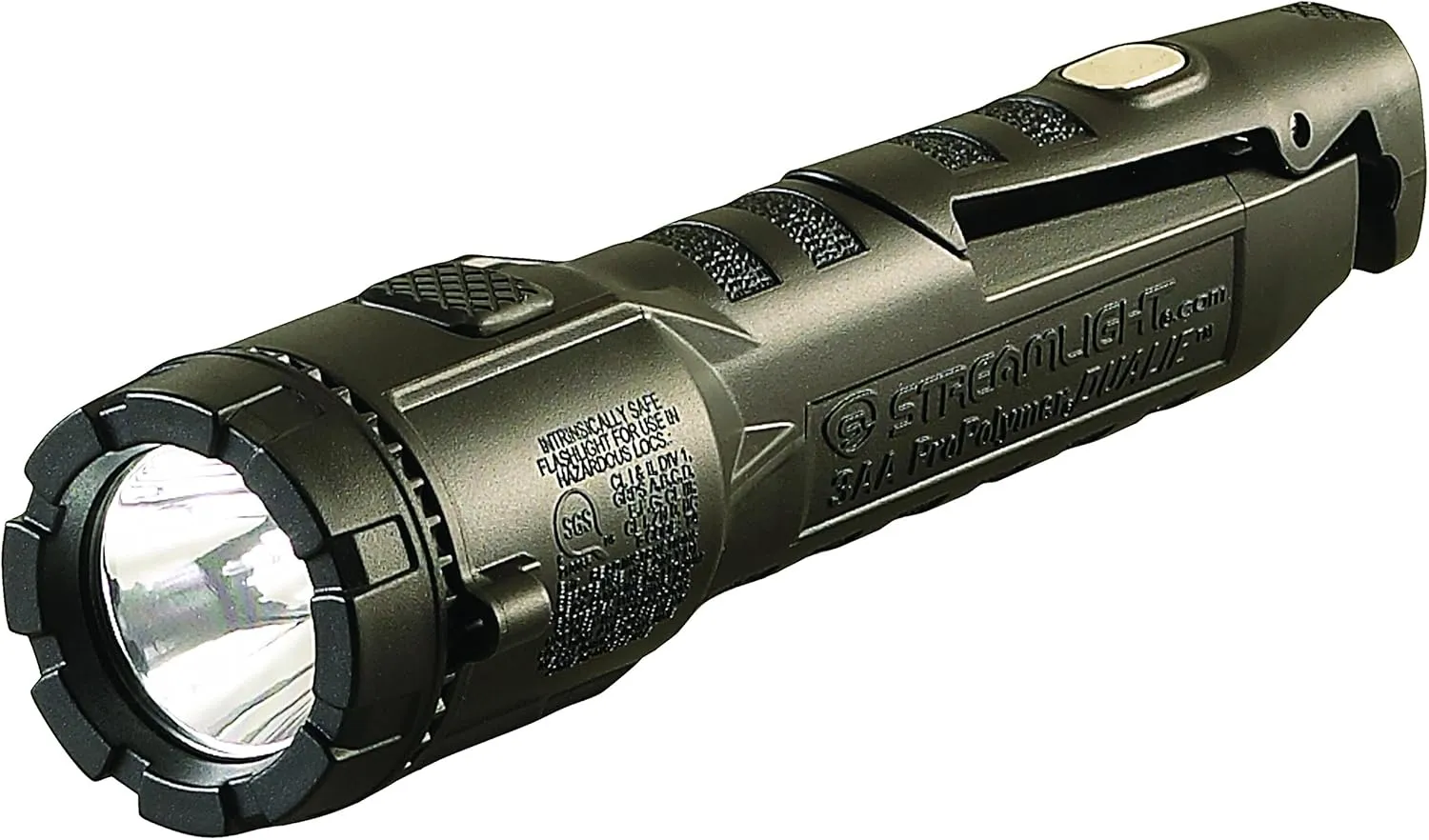 Streamlight 68783 Dualie 3AA 245-Lumen Magnetic Intrinsically Safe Industrial Flashlight with Spot/Flood and 3 "AA" Alkaline Batteries, Black