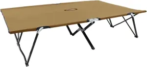 Sun Loungers, Two Person Folding Sun Lounger Taupe Steel