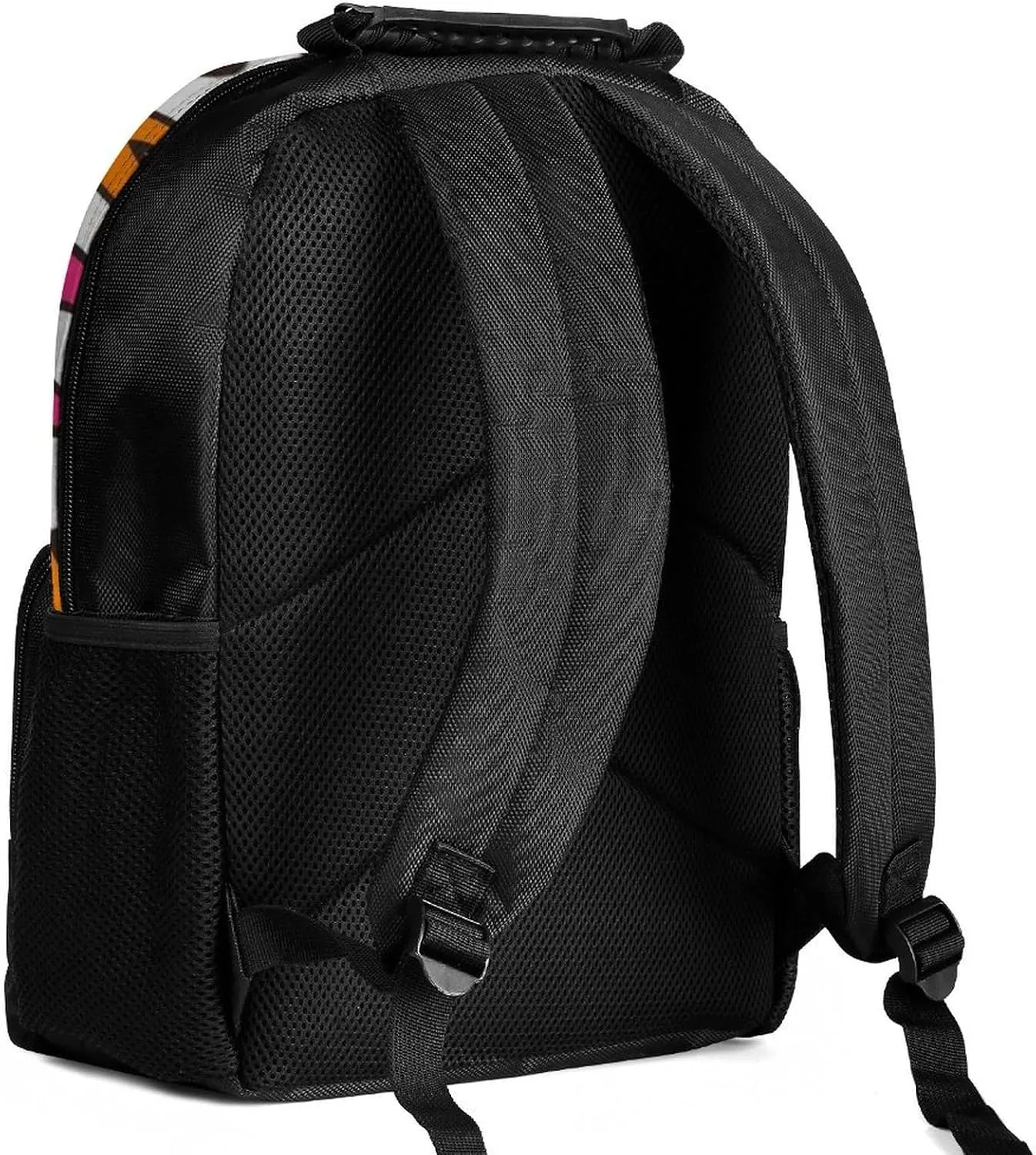 Supdreamc Adults Lightweight Colorful Ribbon Breast Cancer Awareness Art Rucksacks Large Capacity Bookbag With Adjustable Shoulder Straps for Trekking Outdoors Bicycle