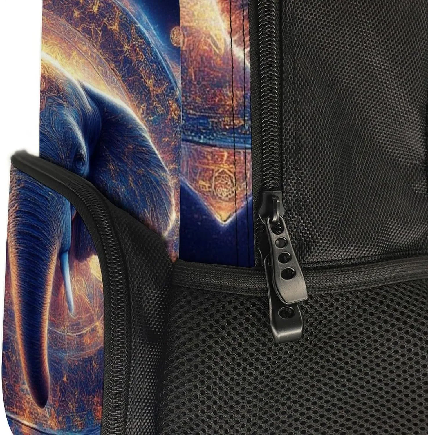 Supdreamc Adults Lightweight Mandala Elephant Art Rucksacks Large Capacity Bookbag With Adjustable Shoulder Straps for Trekking Outdoors Bicycle