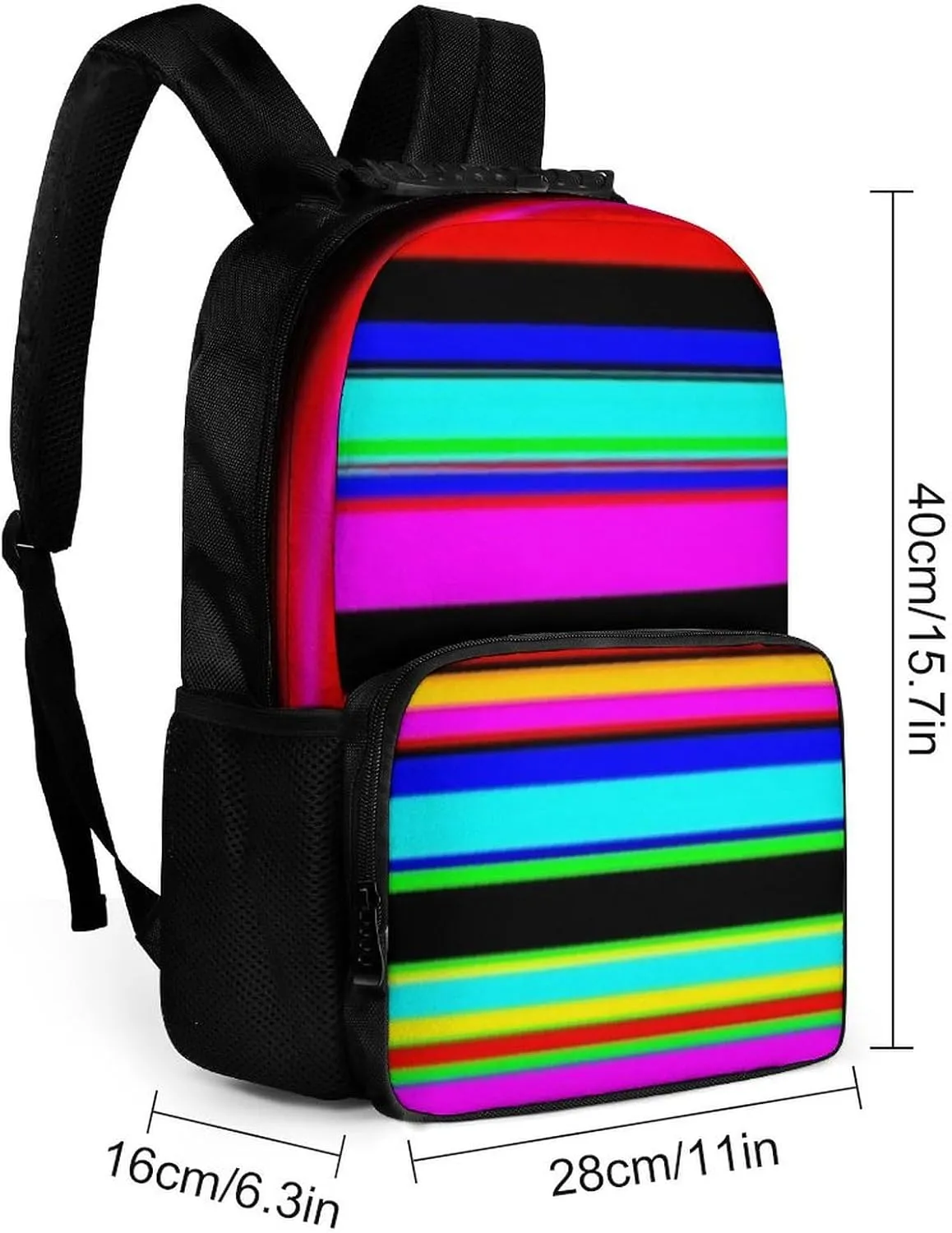 Supdreamc Adults Lightweight Purple Mexican Blanket Stripes Rucksacks Large Capacity Bookbag With Adjustable Shoulder Straps for Trekking Outdoors Bicycle