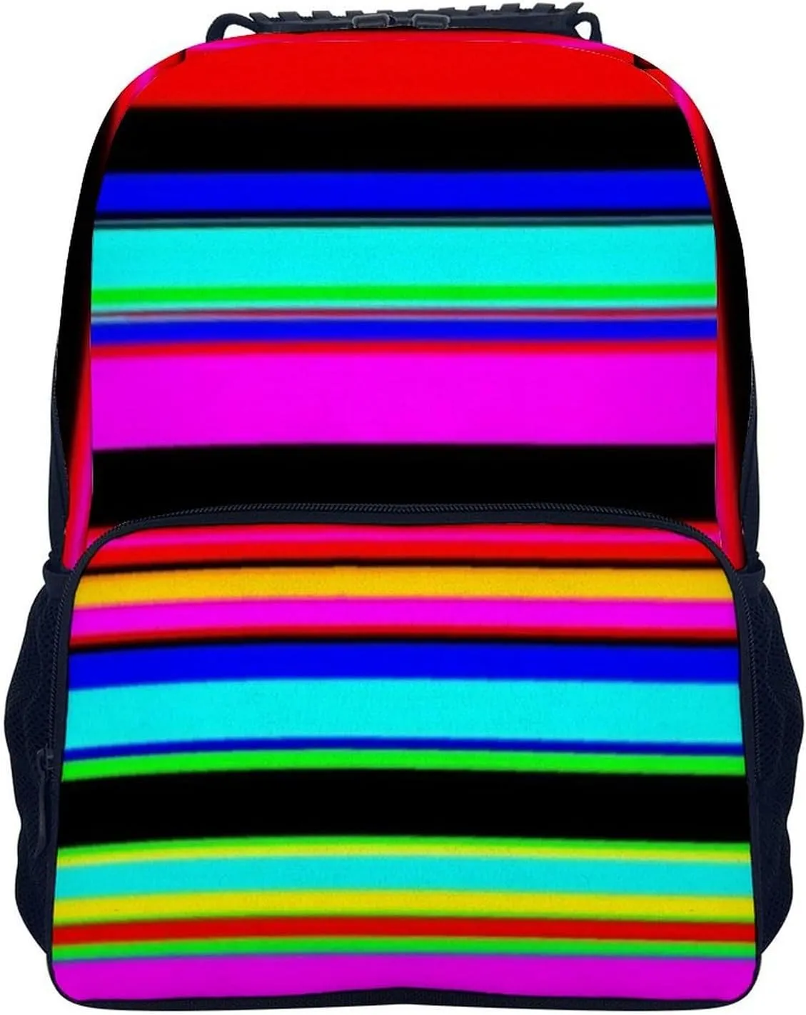 Supdreamc Adults Lightweight Purple Mexican Blanket Stripes Rucksacks Large Capacity Bookbag With Adjustable Shoulder Straps for Trekking Outdoors Bicycle