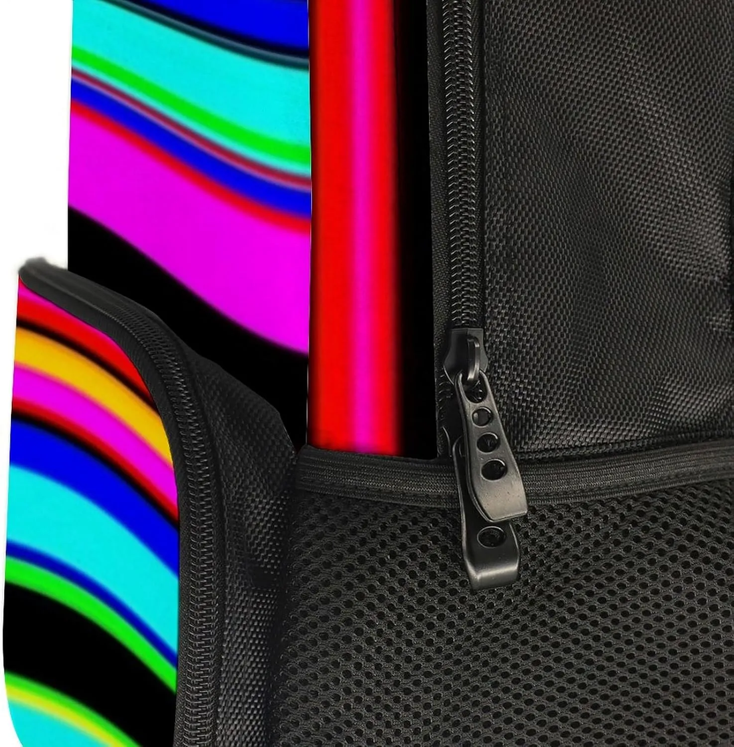 Supdreamc Adults Lightweight Purple Mexican Blanket Stripes Rucksacks Large Capacity Bookbag With Adjustable Shoulder Straps for Trekking Outdoors Bicycle