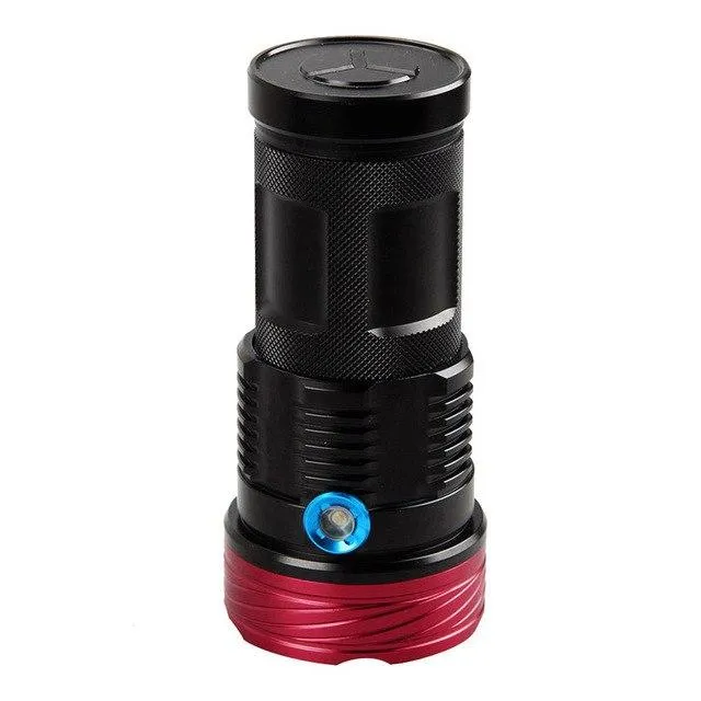 Super Bright 3Modes 18000LM 9xT6 LED Torch Flashlight Waterproof Zoom Flashlight Bicycle Light Use 4 x 18650 Battery 40OT16