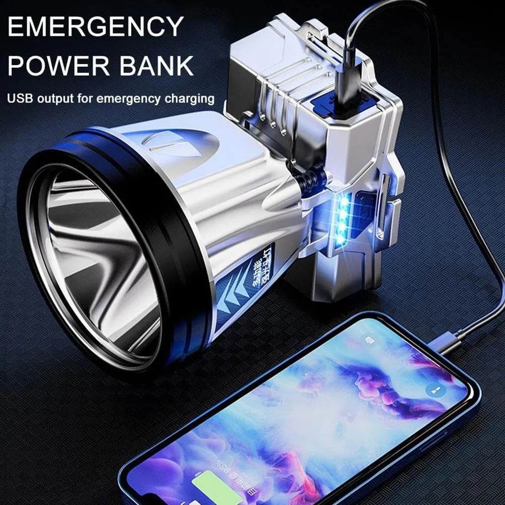 Super Bright Rechargeable High Power Headlamp,Motion Sensor Headlight Spotlight Waterproof Outdoor,LED Head Lights Forehead Flashlight for Camping Running
