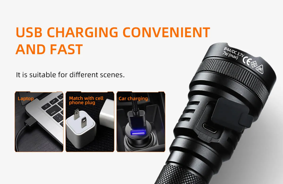 Superfire C8-E Mini Rechargeable flashlight