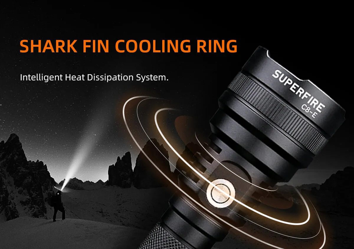 Superfire C8-E Mini Rechargeable flashlight