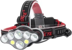 SUPVOX 8 Led USB Rechargeable Headlight Cob Led Camping Flashlight Hiking Waterproof Lantern