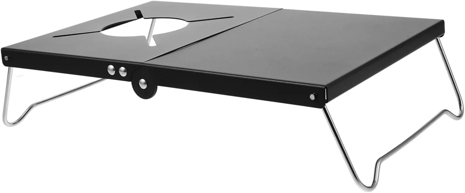 SUPVOX Compact Folding Camping Table Lightweight Design Heat Insulated Outdoor Grill Stand Portable Picnic Table for Camping Bbqs and Outdoor Cooking