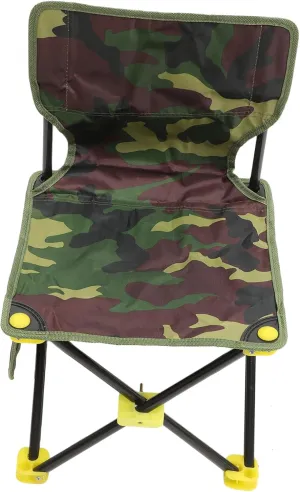 SUPVOX Folding Fishing Chair Backrest Portable Stool for Outdoor Camping Hiking and Beach Use Compact Design Easy to Carry Sturdy Construction Seat Backrest