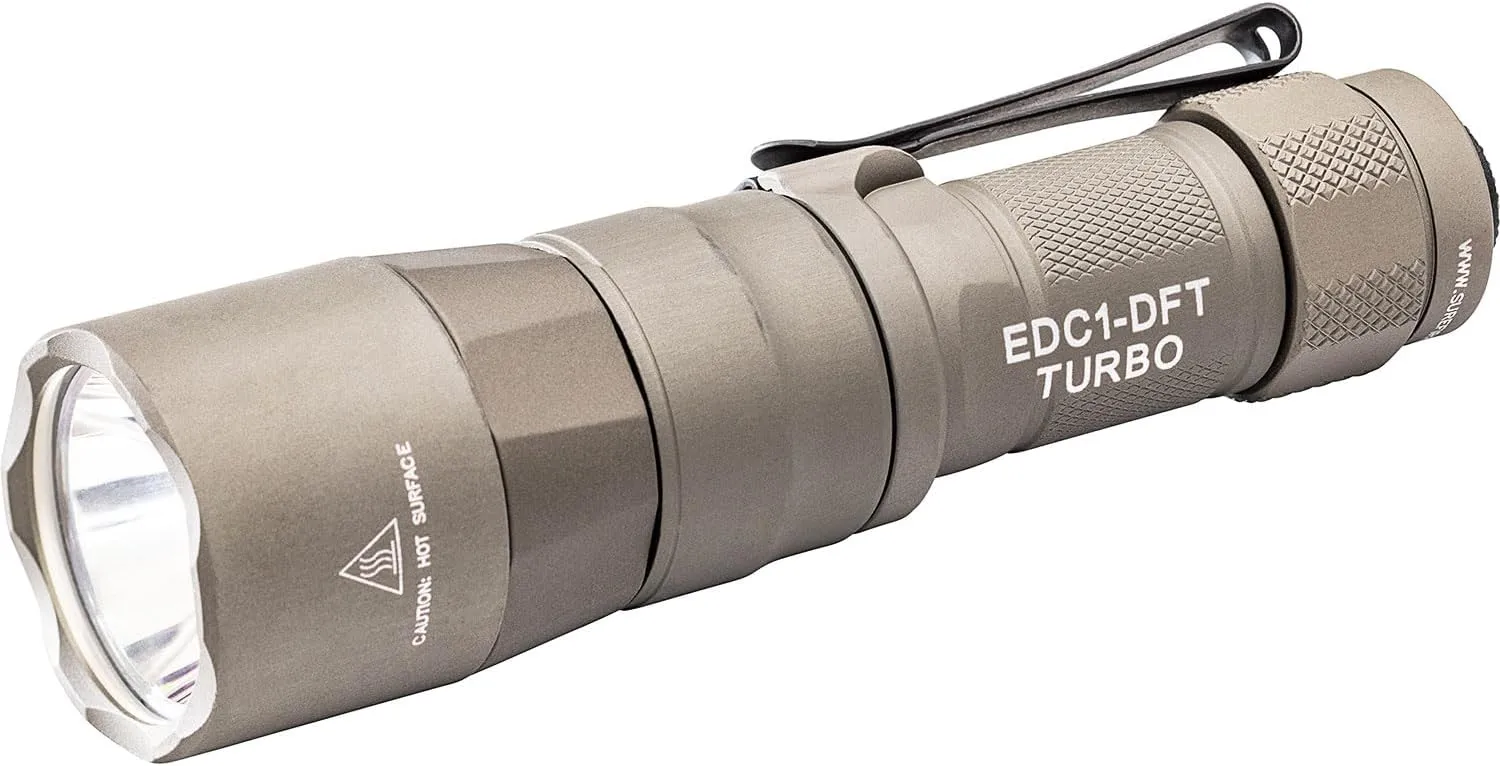 SureFire EDC1-DFT High-Candela Everyday Carry LED Flashlight, Tan