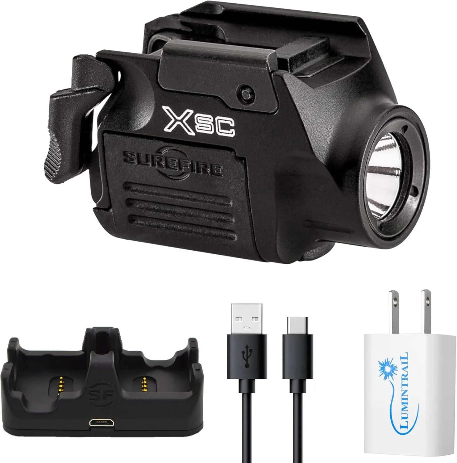 SureFire XSC Sig Sauer P365 Tactical Light Micro-Compact Flashlight Bundle with a Wall Adapter