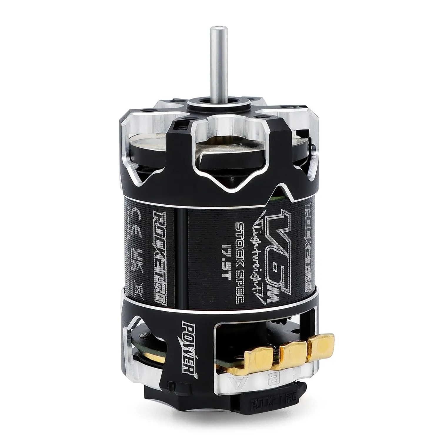 Surpass Hobby Rocket 540-V6M Sensored 17.5T Brushless Motor Light-Weight SPEC Motor for 1/10 Scale RC Racing Car (Shaft 3.175, 17.5T KV)